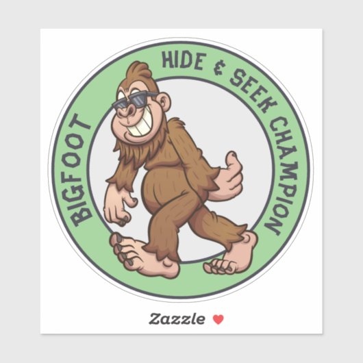 Sticker Bigfoot | Sasquatch (modifiable) (Feuille)
