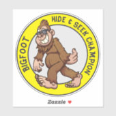 Sticker Bigfoot | Sasquatch (modifiable) (Feuille)