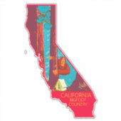 Sticker Bigfoot se cachant dans le parc national de Sequoi (Devant)