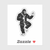 Sticker Bigfoot Tai Chi (Feuille)