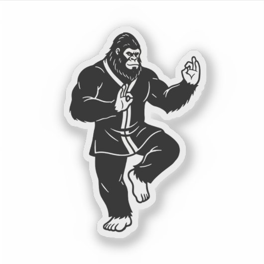 Sticker Bigfoot Tai Chi (Devant)