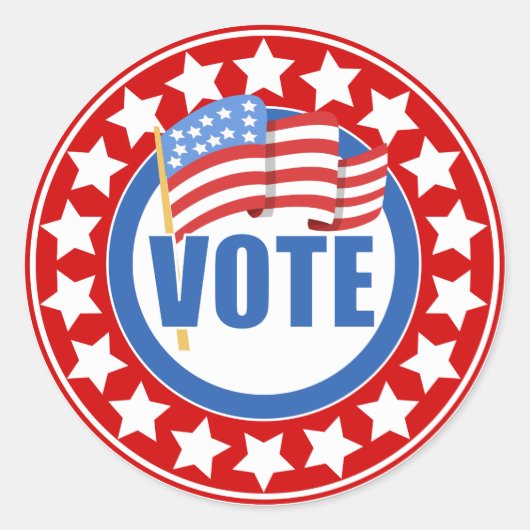 Sticker bij de verkiezingen (Voorkant)