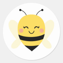 Sticker bijen Envelopzegel voor Baby shower