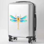 Sticker Bijoux en or libellule insecte vip amusant vectori (Sur valise)