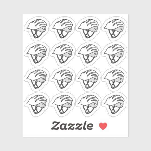 Sticker Bike Helmet Cycling Exercise Workout Bujo Planner (Feuille)