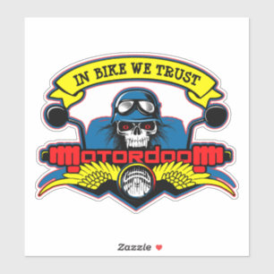 Sticker Biker Motorcycle Rider Bike Racing Moto Club