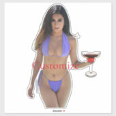 Sticker Bikini brun beauté Thunder_Cove (Feuille)