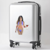 Sticker Bikini brun beauté Thunder_Cove (Sur valise)