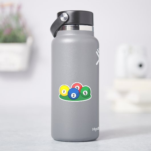 Sticker Billard Billard Ballons de billard (HydroFlask)