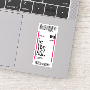 Sticker Billet de voyage Istanbul