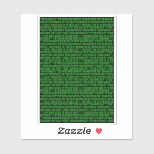 Sticker Binaire (Feuille)