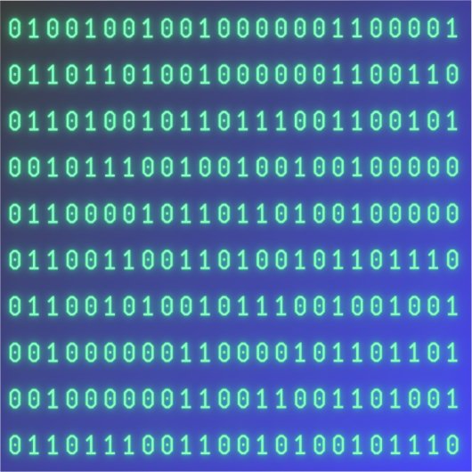 Sticker binary number (Recto)