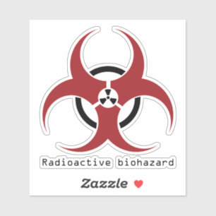 Sticker biodanger radioactif