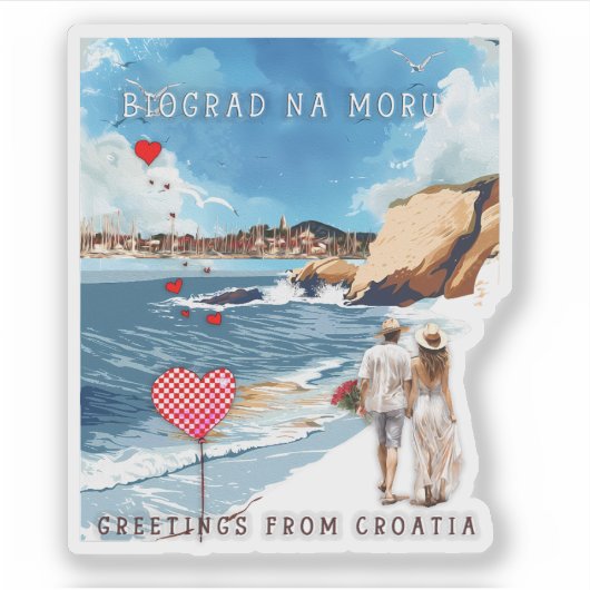 Sticker Biograd na moru 5 (Devant)