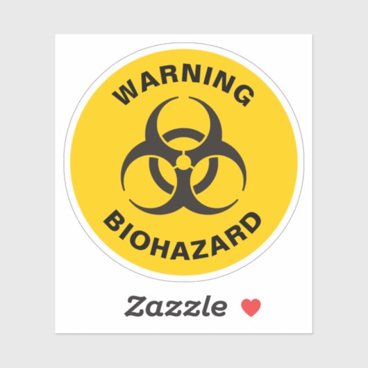 Sticker Biohazard icon (Feuille)