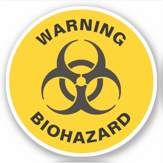 Sticker Biohazard icon (Devant)
