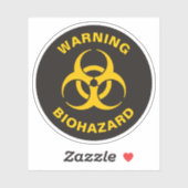 Sticker Biohazard icon (Feuille)