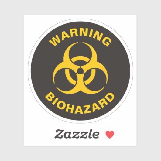 Sticker Biohazard icon (Feuille)