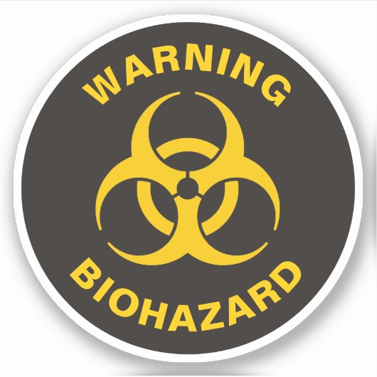 Sticker Biohazard icon (Devant)