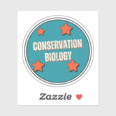 Sticker Biologie de la conservation (Feuille)