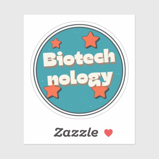 Sticker Biotechnologie (Feuille)