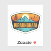 Sticker Birmingham (Alabama) (Feuille)