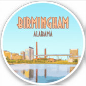 Sticker Birmingham Alabama Railroad Park Centre-ville (Devant)