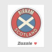 Sticker Birnam, Écosse (Feuille)
