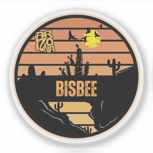 Sticker Bisbee, Arizona (Devant)