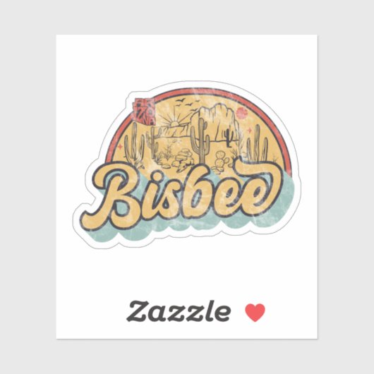 Sticker Bisbee, Arizona (Feuille)
