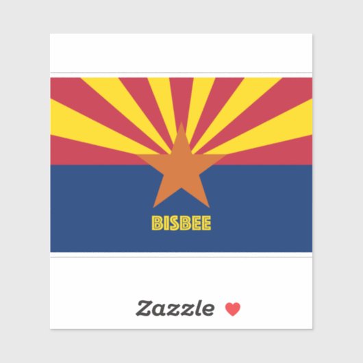 Sticker Bisbee Arizona (Feuille)