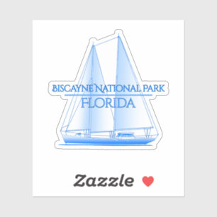 Sticker Biscayne National Park Côtier Nautique Voile Sa