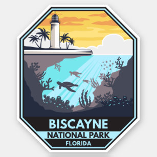 Sticker Biscayne National Park Florida Emblem