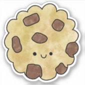 Sticker Biscuit au chocolat délicieux (Devant)