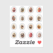 Sticker Biscuits de Chibi (Feuille)