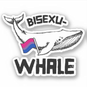 Sticker Bisexu-whale Bisexuwhale