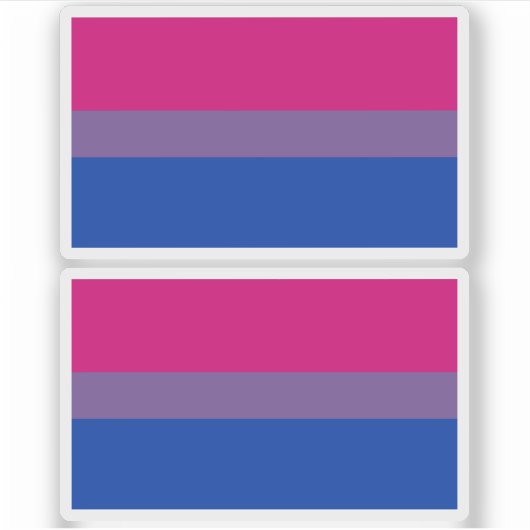Sticker Bisexual pride (Devant)