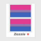 Sticker Bisexual pride (Feuille)