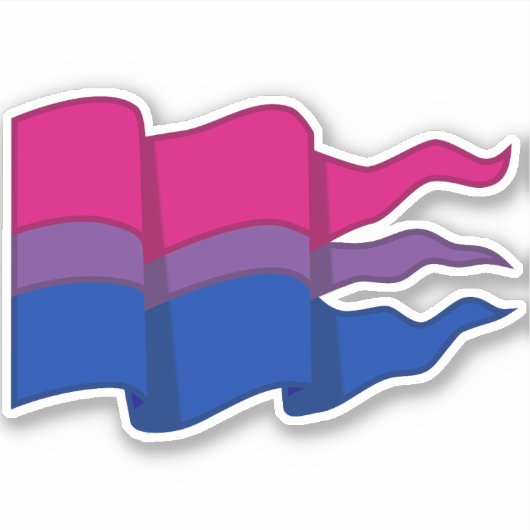 Sticker Bisexual pride (Devant)