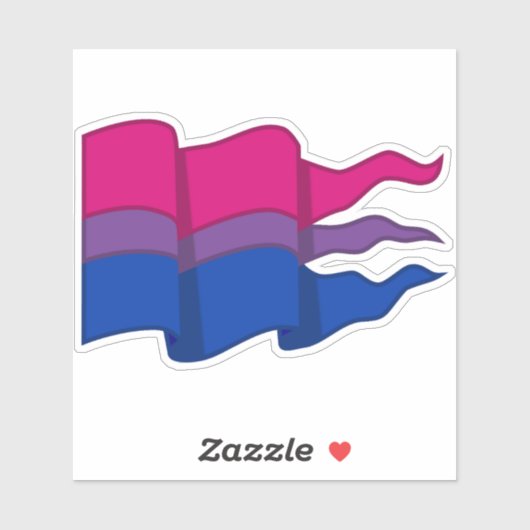 Sticker Bisexual pride (Feuille)