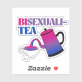 Sticker Bisexualité Bisexualité (Feuille)