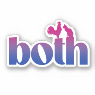 Sticker Bisexuel Les Deux