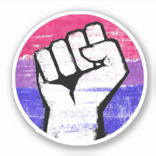 Sticker Bisexuel Pride premier cercle Imprimer