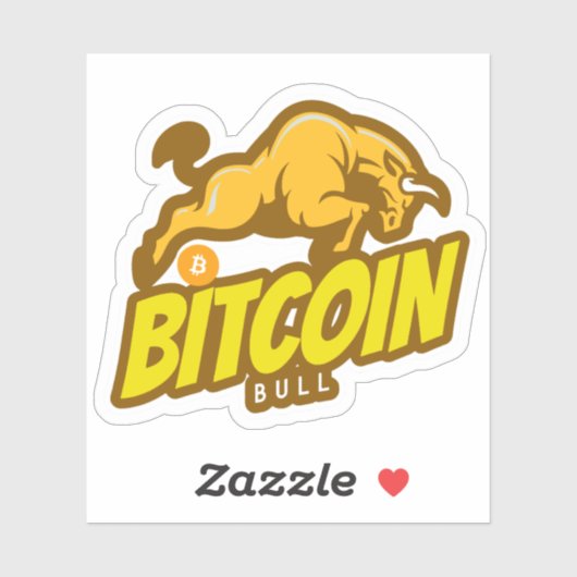 Sticker Bitcoin Bull run - Btc Crypto (Feuille)