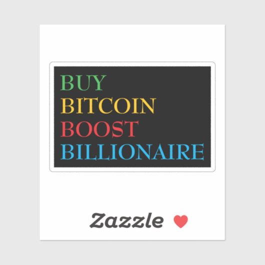 Sticker Bitcoin crypto (Feuille)