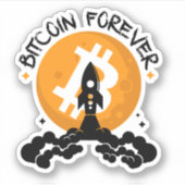 Sticker Bitcoin pour toujours (Devant)