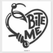 Sticker Bite Me Auto Decal (Feuille)