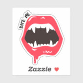 Sticker Bite Me Vampire (Feuille)