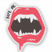 Sticker Bite Me Vampire (Devant)