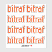 Sticker Bitraf - logo enkel klistremerker (Feuille)